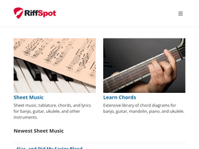 'riffspot.com' screenshot