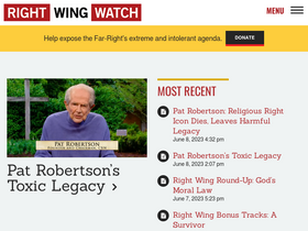 'rightwingwatch.org' screenshot