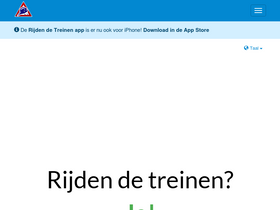 'rijdendetreinen.nl' screenshot