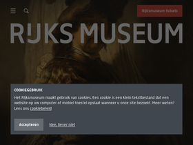 'rijksmuseum.nl' screenshot
