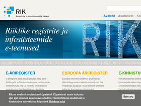 'rik.ee' screenshot