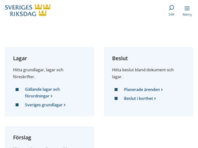 'riksdagen.se' screenshot