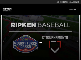 'ripkenbaseball.com' screenshot