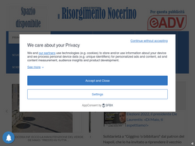 'risorgimentonocerino.it' screenshot
