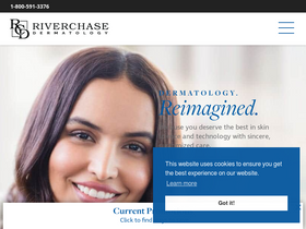 'riverchasedermatology.com' screenshot
