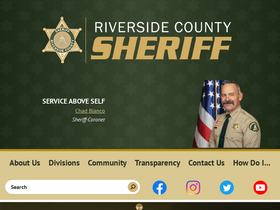 'riversidesheriff.org' screenshot