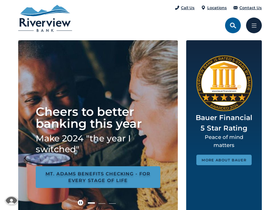 'riverviewbank.com' screenshot