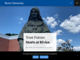 'rivier.edu' screenshot