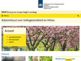 'rivm.nl' screenshot