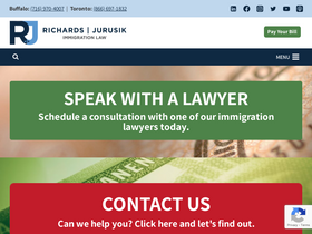'rjimmigrationlaw.com' screenshot