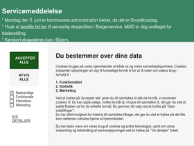 'aeldrecentre.rksk.dk' screenshot