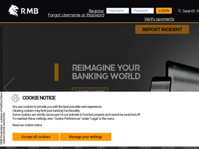 'rmbprivatebank.com' screenshot