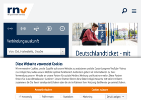 'rnv-online.de' screenshot