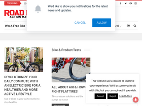 'roadbikeaction.com' screenshot
