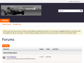 'roadraceautox.com' screenshot