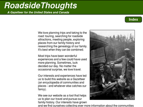 'roadsidethoughts.com' screenshot