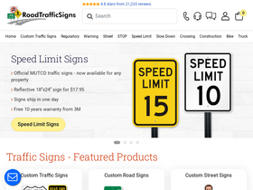 'roadtrafficsigns.com' screenshot