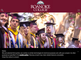 'roanoke.edu' screenshot