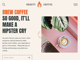 'roastycoffee.com' screenshot