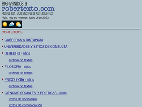 'robertexto.com' screenshot