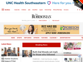 'robesonian.com' screenshot