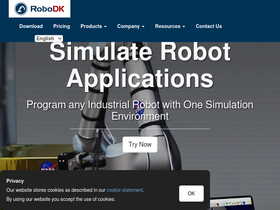 'robodk.com' screenshot