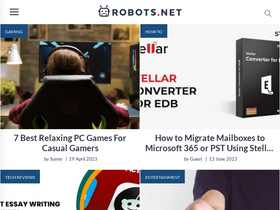 'robots.net' screenshot