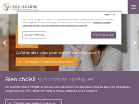 'roc-eclerc-prevoyance.com' screenshot