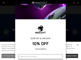 'roccat.com' screenshot