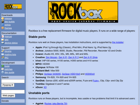 'rockbox.org' screenshot