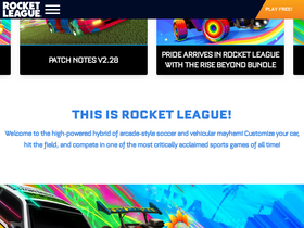 'rocketleague.com' screenshot