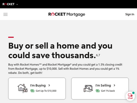 'rocketmortgage.com' screenshot