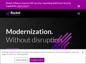 'rocketsoftware.com' screenshot