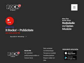 'rockfm.ro' screenshot