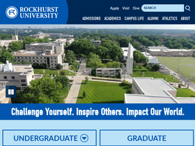 'rockhurst.edu' screenshot