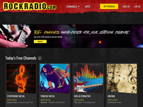 'rockradio.com' screenshot