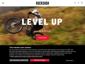 'rockshox.com' screenshot