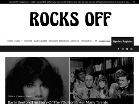 'rocksoffmag.com' screenshot