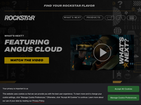 'rockstarenergy.com' screenshot