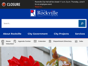 'rockvillemd.gov' screenshot