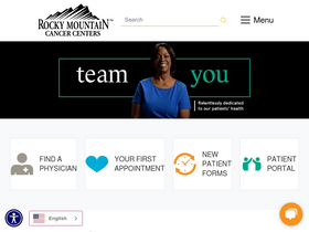 'rockymountaincancercenters.com' screenshot
