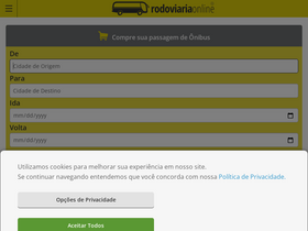 'rodoviariaonline.com.br' screenshot