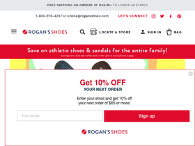 'rogansshoes.com' screenshot