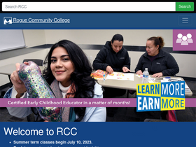 'roguecc.edu' screenshot