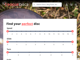 'roguediscs.com' screenshot