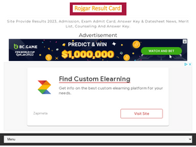'rojgarresultcard.com' screenshot