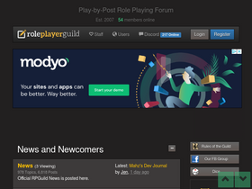 'roleplayerguild.com' screenshot