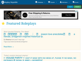 'roleplayrepublic.com' screenshot