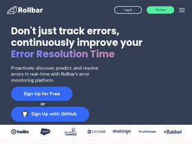 'rollbar.com' screenshot