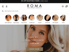 'romadesignerjewelry.com' screenshot